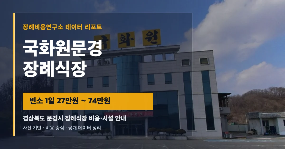 국화원문경장례식장
