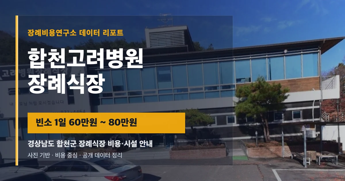 합천고려병원 장례식장