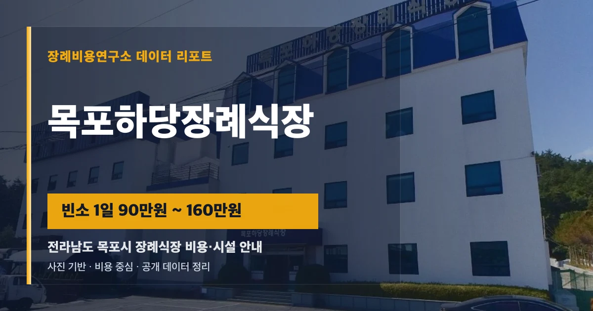 목포하당장례식장
